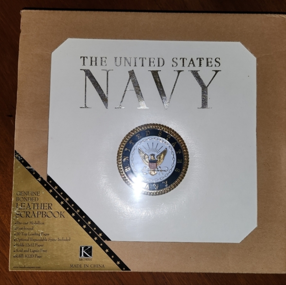 United States Navy Leather Scrapbook